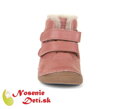 Dívčí zimní kožené boty Froddo Paix Winter Dark Pink