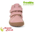 Dívčí barefoot zimní kožené boty Froddo Winter Furry Pink
