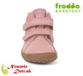 Dievčenské barefoot zimné kožené topánky Froddo Winter Furry Pink