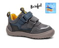 Chlapčenské barefoot prechodné membránové kožené topánky Protetika Tex Kameron Gris