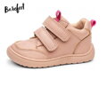 Protetika Dievčenské barefoot prechodné kožené topánky Viki Pink