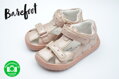 Dívčí barefoot kožené sandálky s pevnou patou Protetika Hana Pink