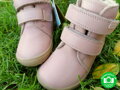Dievčenské barefoot zimné membránové kožené topánky Protetika Tex Beka Pink
