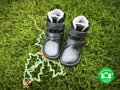 Dievčenské barefoot zimné membránové kožené topánky Protetika Tex Beka Black