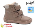 Dievčenské barefoot zimné membránové kožené topánky Protetika Tex Beka Dark Pink