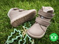 Dievčenské barefoot zimné membránové kožené topánky Protetika Tex Beka Dark Pink