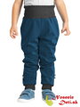 Detské softshellové nohavice Unuo Batoľacie Street Petrolejové