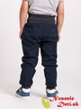 Detské softshellové nohavice Unuo Batoľacie Street Tmavomodré