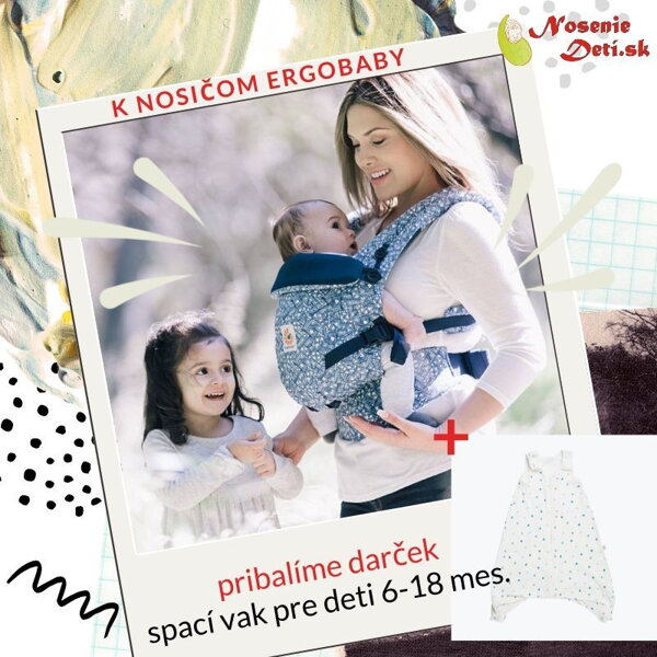 AKCIA: Ku všetkým nosičom Ergobaby pribalíme spací vak pre deti od 0-18 mes.