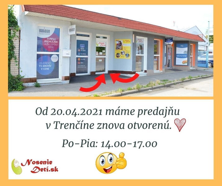 Predajňa v Trenčíne je znova otvorená!