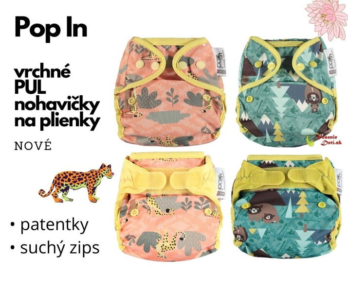 Nové dezény vrchných nepremokavých PUL nohavičiek na plienky