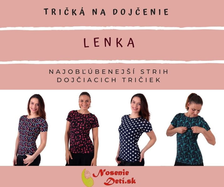 Nové dezény u najobľúbenejšieho strihu tričiek na dojčenie