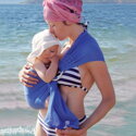Water Sling - skvelá šatka na nosenie detí na dovolenku a na kúpanie