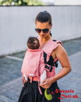 Be Lenka Mini detský ergonomický nosič Pink - nosič vhodný už pre novorodeniatka