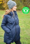 Zimná tehotenská a nosiaca zateplená bunda Zora. 