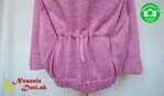 Mikina / sveter na nosenie detí Radka Ružový melír - pod zadočkom dieťatka je možné vsadku stiahnuť. Vsadka sa prispôsobí deťom rôzneho veku.