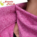 Mikina / sveter na nosenie detí Radka Ružový melír