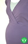 Tehotenská nočná košeľa slivková farba