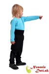 Detské softshellové nohavice Čierne
