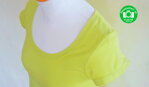 Tehotenské tričko Svetlozelené s guľatým výstrihom