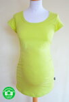 Tehotenské tričko Svetlozelené s mini rukávmi