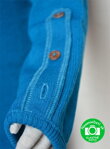 Detský merino sveter Manymonths - dĺžka rukávov sa dá prispôsobiť ohrnutím a zapnutím o gombíky.