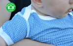 Detské tričko na leto proti poteniu Moira Extremelight Modrá perla