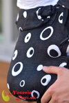 Nosič na nosenie detí Rischino Flexible Bubbles Čierny