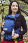 Šatkový detský nosič Storchenwiege modrý 