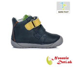Barefoot obuv pre deti jarné jesenné topánky DD Step Tmavomodré Žirafy 070-880 