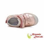 Dievčenská obuv DD Step tenicky Metalická ružová 049-68B