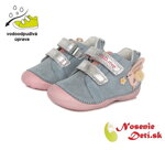 Barefoot alternatíva obuv dievčenské prechodné topánky DD Step Ružovo Šedé Zajačik 015-511