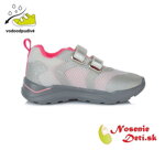 Dievčenská vodeodolná športová obuv tenisky Strieborné F61-512C