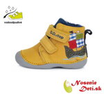 Detské zimné topánky alternatíva barefoot DD step Horčicové 015-568B