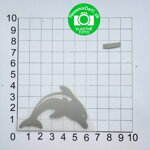 Reflexná nažehľovačka Delfín 6x4 cm