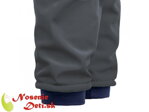 Detské softshellové nohavice s fleecom Antracit