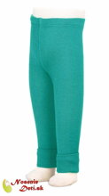 Manymonths legíny pre deti z merino vlny Royal Turquoise