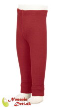 Manymonths legíny pre deti z merino vlny Cranberry Nectar