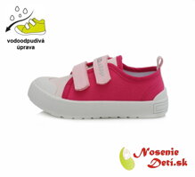 Detské plátenky dievčenské DD Step Tmavoružové CSG-158A