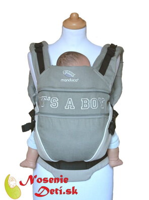 Manduca XT Cotton Grey-White It´a Boy