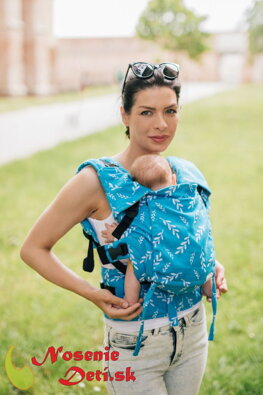 Be Lenka Mini detský nosič Lístky Azúrové