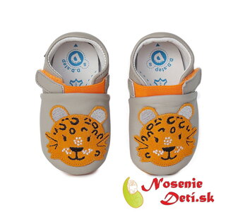 Detské kožené capačky DD Step Tigrík