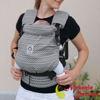 Nosič pre deti Rischino Flexible Silver Folklor srdcká