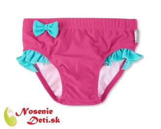 Detské plavky UV ochrana 50+ Sterntaler Ružové s mašľou