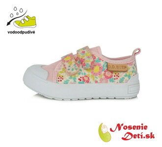 Dievčenské letné plátenky DD Step Kvietky CSG-7B