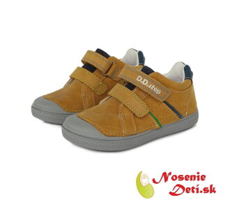 Chlapčenské jarné jesenné topánky DD Step Horčicové 049-52