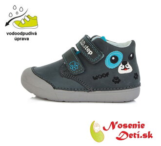 Barefoot alternatíva chlapčenské topánky DD Step Tmavošedé Havko 066-688B