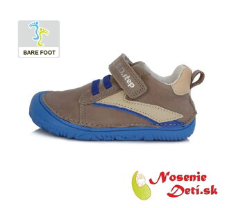 Barefoot topánky detské chlapčenské DD Step Šedomodré 073-508