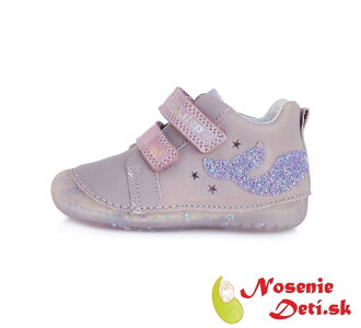 Barefoot alternatíva dievčenská prechodná obuv DD Step Lilac Veľrybí chvost 015-320B