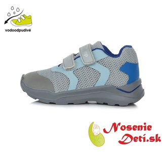 Chlapčenské ultraľahké vodeodolné tenisky Šedé F61-378A